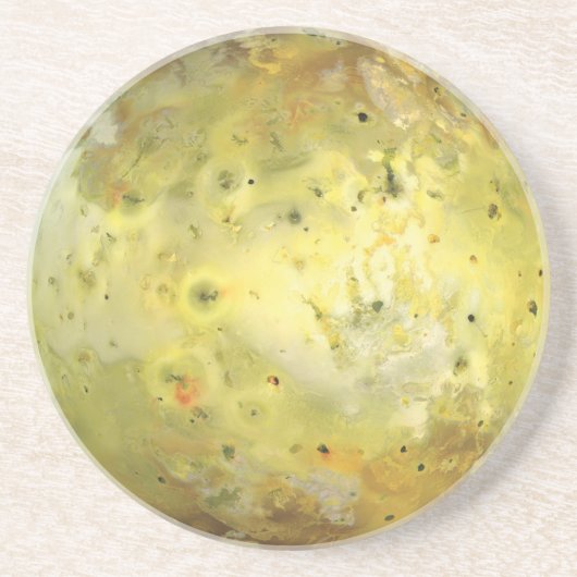 Io Vulkanmond Jupiter Getränkeuntersetzer (Vorne)