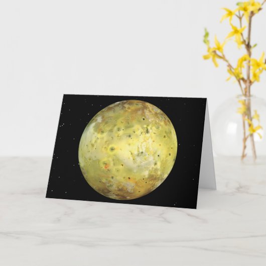Io Vulkanmond Jupiter Karte (Gelbe Blume)