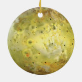 Io Vulkanmond Jupiter Keramik Ornament (Hinten)