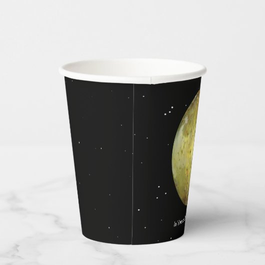 Io Vulkanmond Jupiter Pappbecher (Rechts)
