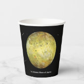 Io Vulkanmond Jupiter Pappbecher (Vorderseite)