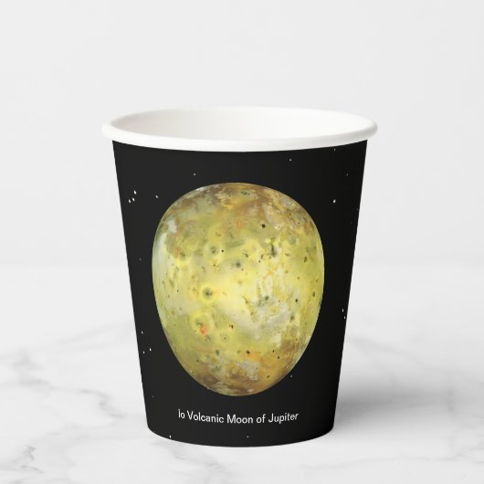 Io Vulkanmond Jupiter Pappbecher (Vorderseite)