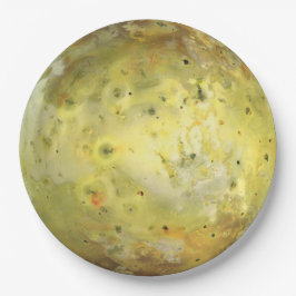 Io Vulkanmond Jupiter Pappteller