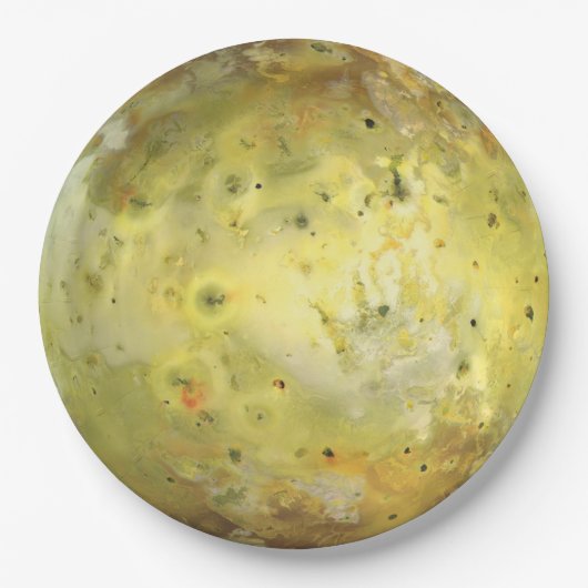Io Vulkanmond Jupiter Pappteller (Vorderseite)