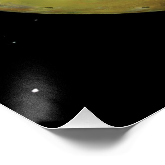 Io Vulkanmond Jupiter Poster (Ecke)