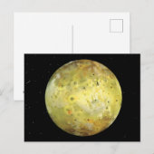 Io Vulkanmond Jupiter Postkarte (Vorne/Hinten)