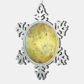 Io Vulkanmond Jupiter Schneeflocken Zinn-Ornament (Rechts)