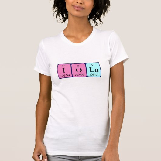 Iola Periodenname Shirt (Vorderseite)