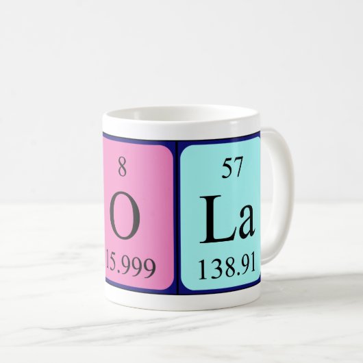 Iola Periodenname Tasse (VorderseiteRechts)