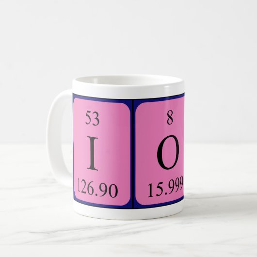 Iola Periodenname Tasse (Vorderseite Links)
