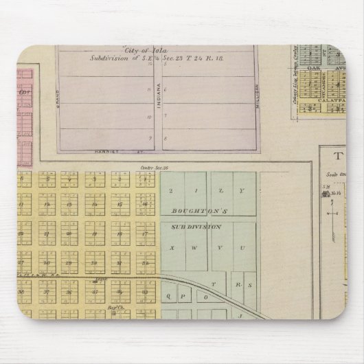 Iola, Torrance und Kellogg, Kansas Mousepad (Vorne)
