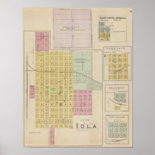 Iola, Torrance und Kellogg, Kansas Poster