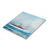 Iolanda Steam Yacht 1909 Fliese (Seite)