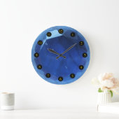 Iolite facettierte Fahrerhaus Große Wanduhr (Zuhause)