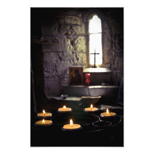 Iona Abbey Candles Fotodruck