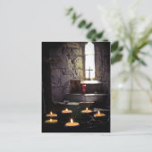 Iona Abbey Candles Postkarte (Stehend Vorderseite)