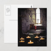 Iona Abbey Candles Postkarte (Vorne/Hinten)