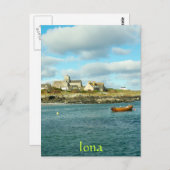 Iona Abbey Scotland Postkarte (Vorne/Hinten)