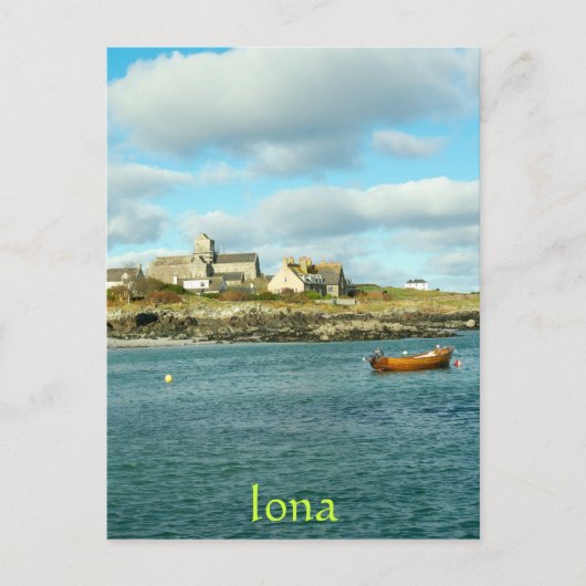 Iona Abbey Scotland Postkarte (Vorderseite)