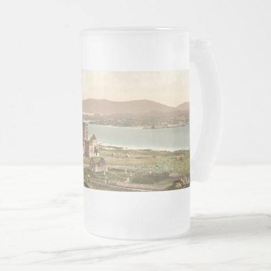 Iona Abtei, Argyll und hochgebogene Hinterkante, Mattglas Bierglas (VorderseiteRechts)