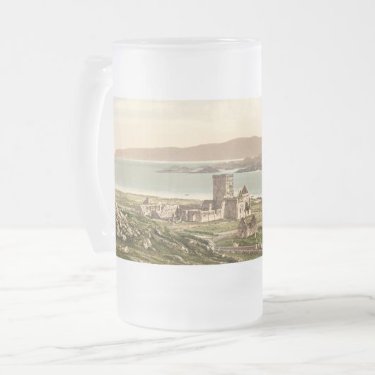 Iona Abtei, Argyll und hochgebogene Hinterkante, Mattglas Bierglas (Vorderseite Links)