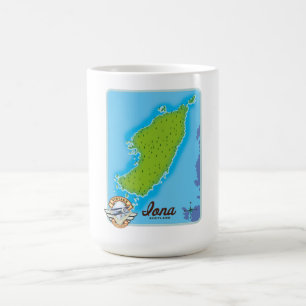 Iona-Landkarte Kaffeetasse