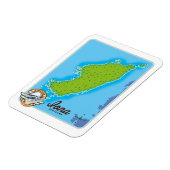 Iona-Landkarte Magnet (Linke Seite)