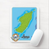 Iona-Landkarte Mousepad (Mit Mouse)