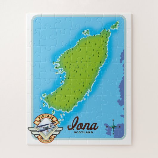 Iona-Landkarte Puzzle (Vertikal)