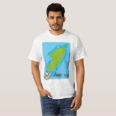 Iona-Landkarte T-Shirt (Vorne ganz)