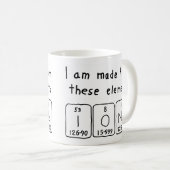 Iona Namen-Tasse periodischer Tabelle Kaffeetasse (VorderseiteRechts)