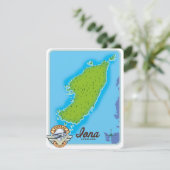 Iona Schottland Karte (Stehend Vorderseite)