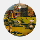 Iona - Schottlands von MacBrayne-Dampfschiffen Keramik Ornament (Hinten)