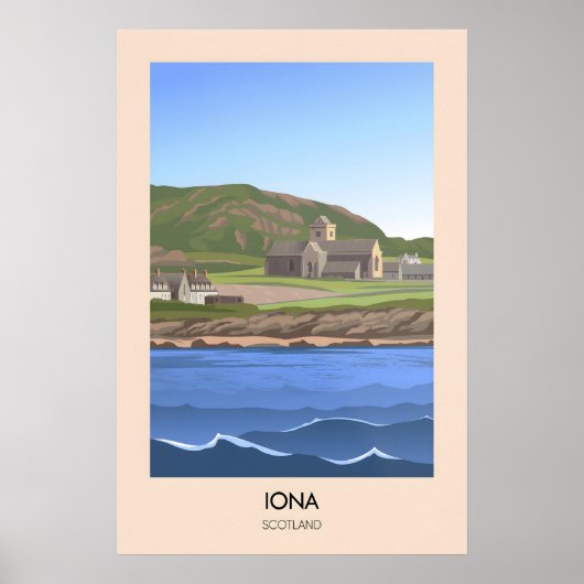 Iona Scotland Travel Poster (Vorne)
