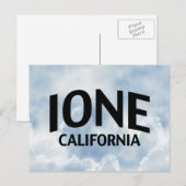 Ione California Postkarte (Vorne/Hinten)