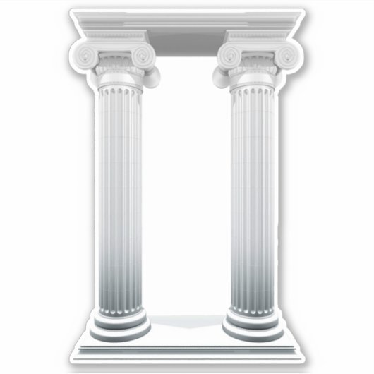 Ionic Columns Sticker (Vorderseite)