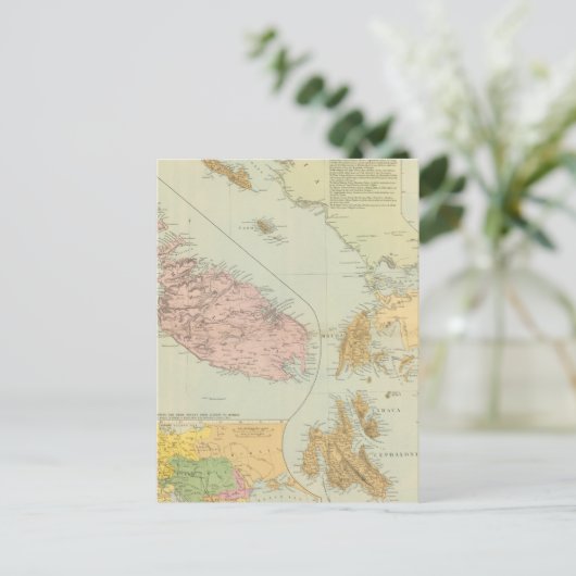 Ionische Inseln, Malta Postkarte (Stehend Vorderseite)