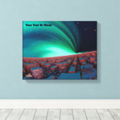 Ionisiertes Sauerstoff Leinwanddruck (Insitu (Holzboden))