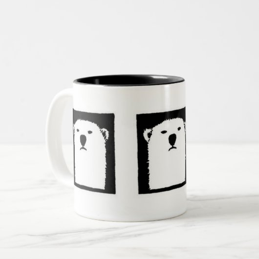 Iorek Triptychon Zweifarbige Tasse (Vorderseite Links)