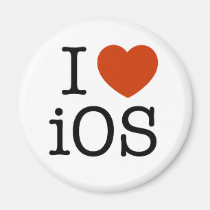 IOS der Liebe I - Knopf Magnet
