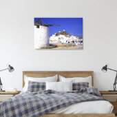 Ios, Griechenland. Die hübsche und knusprige, weiß Leinwanddruck (Insitu (Schlafzimmer))
