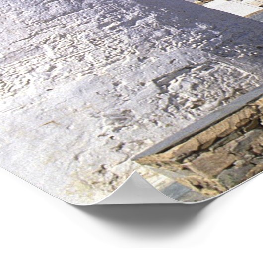 Ios, Griechenland. Die hübsche und knusprige, weiß Poster (Ecke)