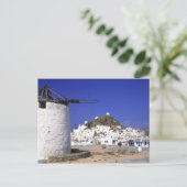 Ios, Griechenland. Die hübsche und knusprige, weiß Postkarte (Stehend Vorderseite)