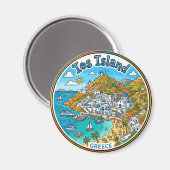 Ios Insel Griechenland Magnet (Vorderseite/Rückseite)
