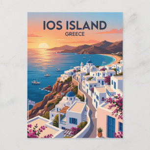 Ios Insel Griechenland Postkarte