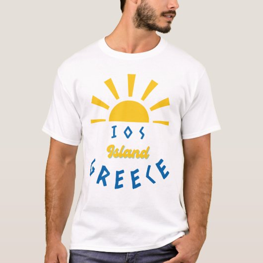 IOS-Insel, Griechenland - Sunshine Men's White T-Shirt (Vorderseite)
