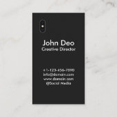 IOS inspirierte | iPhone X Geschäfts-Karte Visitenkarte (Rückseite)