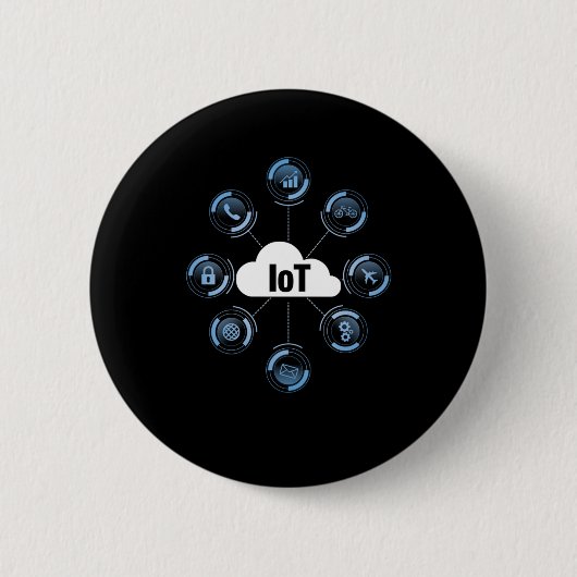 IOT Internet der Dinge Maschine lernen Cloud Gesch Button (Vorderseite)