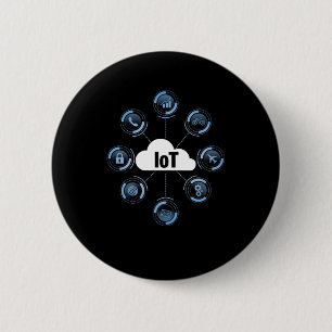 IOT Internet der Dinge Maschine lernen Cloud Gesch Button