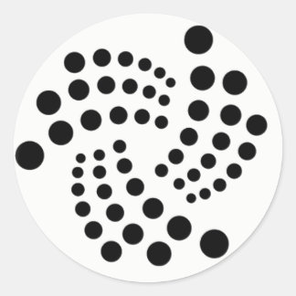 IOTA-Aufkleber 2 Runder Aufkleber